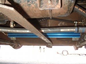 Coolflow Cooler installed onto Fuel tank brackets