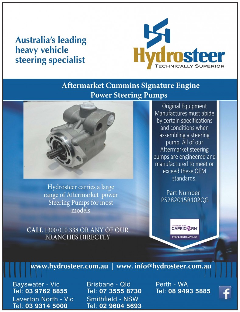 Hydrosteer has pumps for your Cummins Signature Engines - Available Now